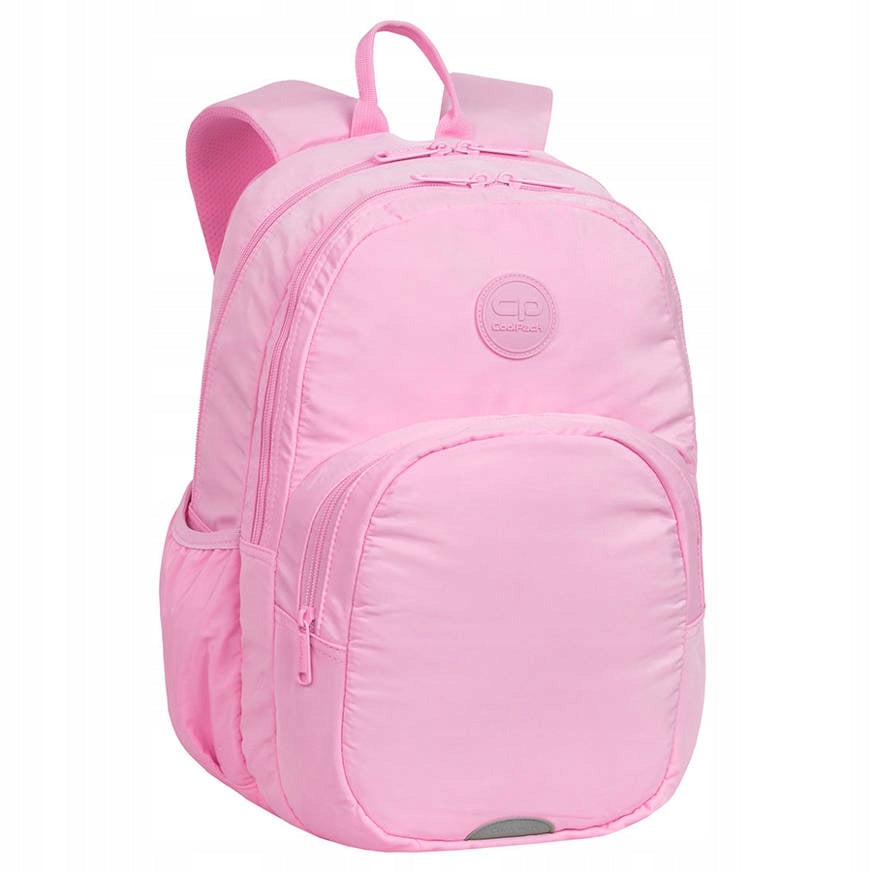 Pink school backpack smooth CoolPack PASTEL POWDER PINK RIDER
