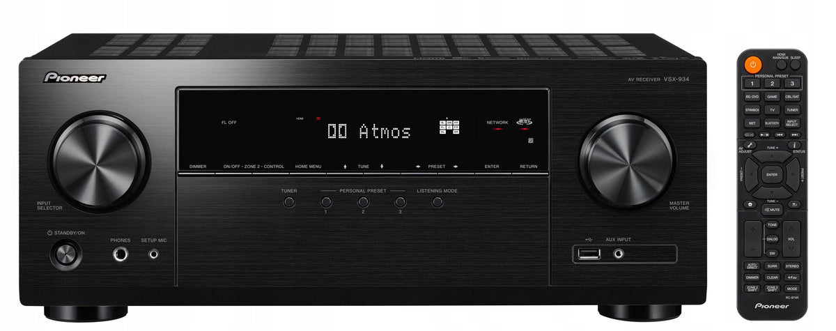 Pioneer VSX-934, 7.2, Dolby Atmos, AirPlay 2, schwarz - Receiver