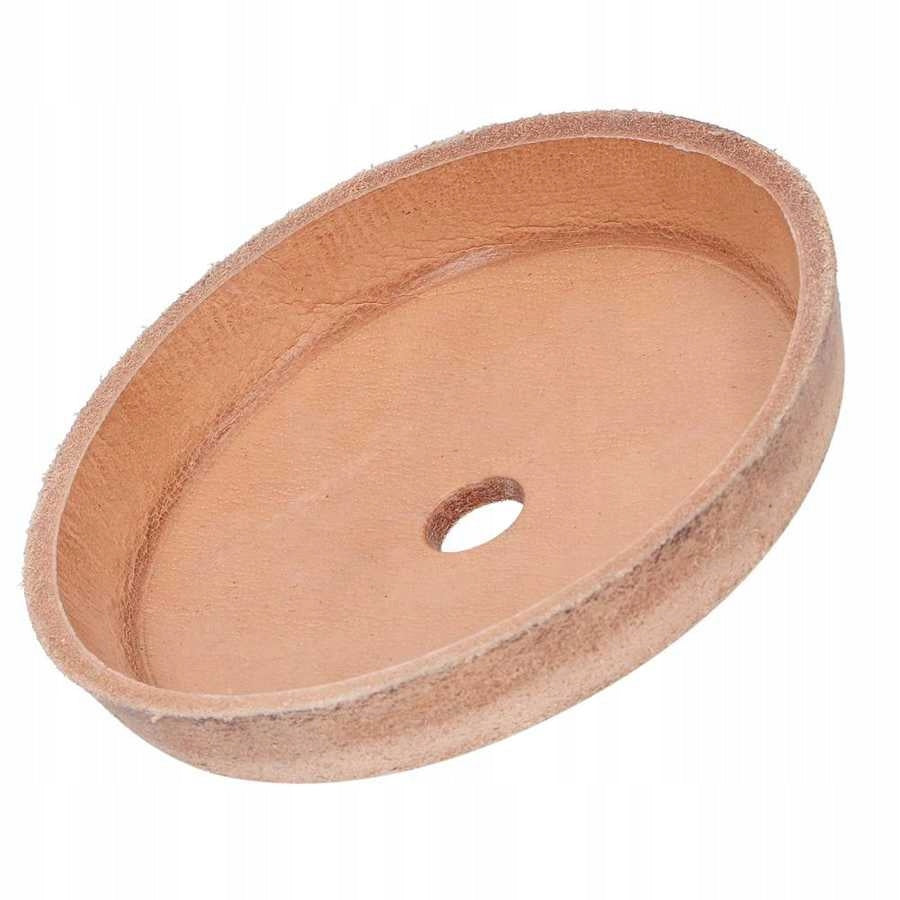 Piston for workshop football pump natural leather diameter about 35mm Model skóra