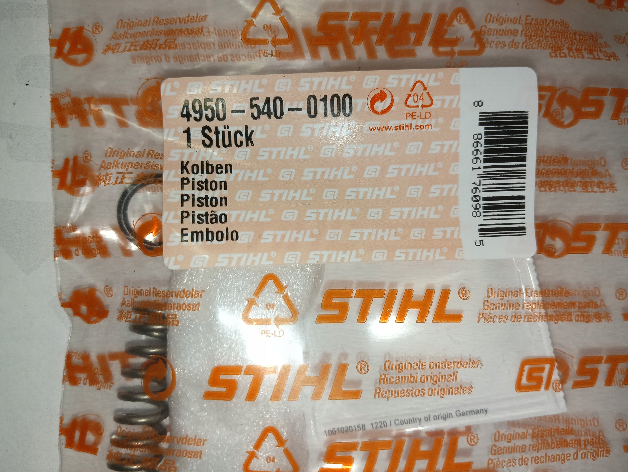 Piston stem control piston Stihl RE 100 110 120 130 original