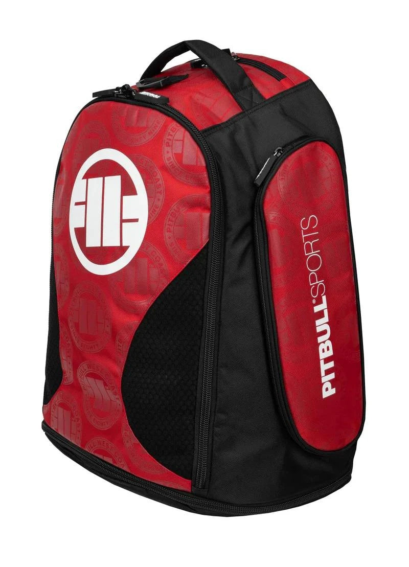 Pitbull Backpack Large Logo Red Packaging status original