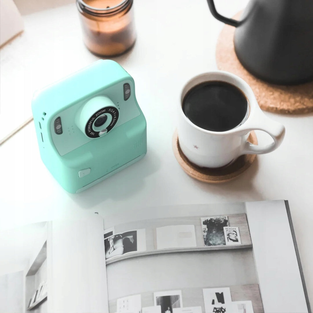 PixiPrint MOB Digital Camera with Printing Function – Turquoise Manufacturer code PIXIP-BL