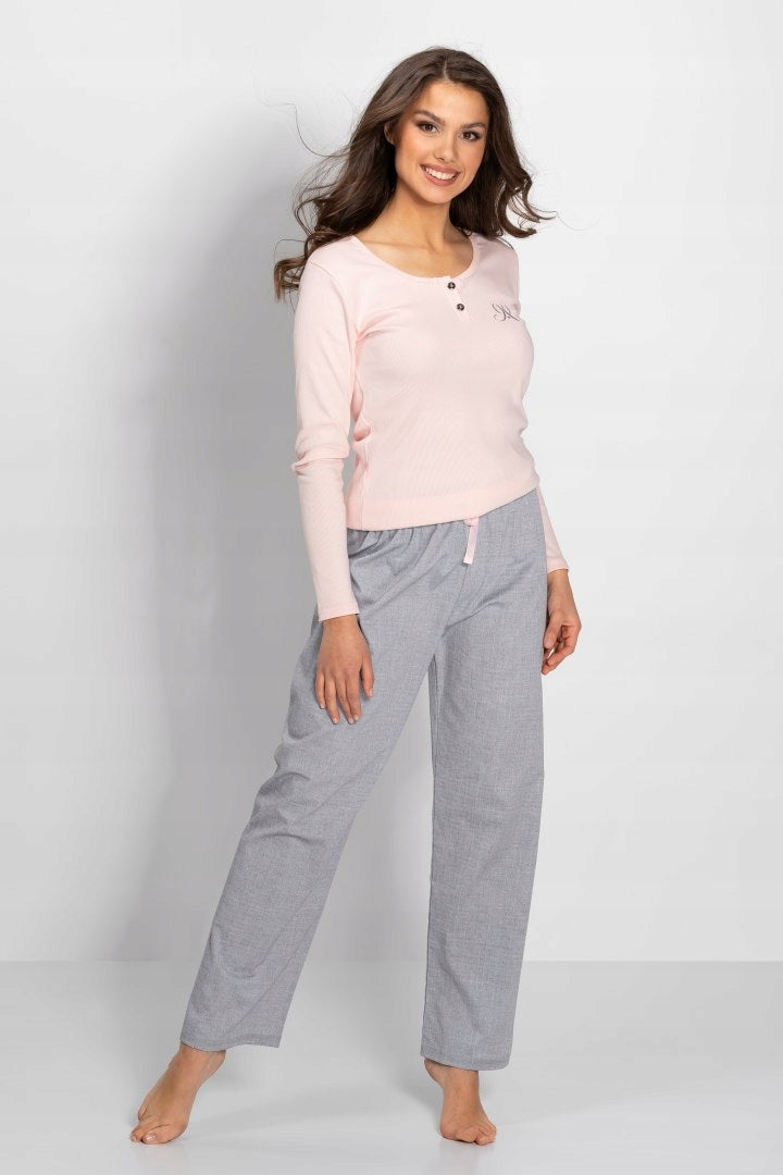 Momenti Per Me Linda zweiteiliger Pyjama mit Hose für Damen