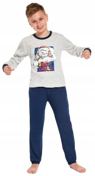 Schlafanzug für Jungen Chłopięce, grau