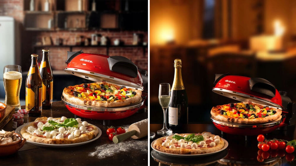 Pizza oven ARIETE 0909 1200W diameter 35 cm Functions height adjustment of tray/grate