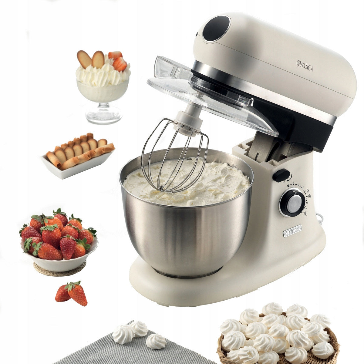 Planetary Food Processor Ariete 1588/07 Classica 2400W Bowl 5,5L White Manufacturer code 1588/07 Classica