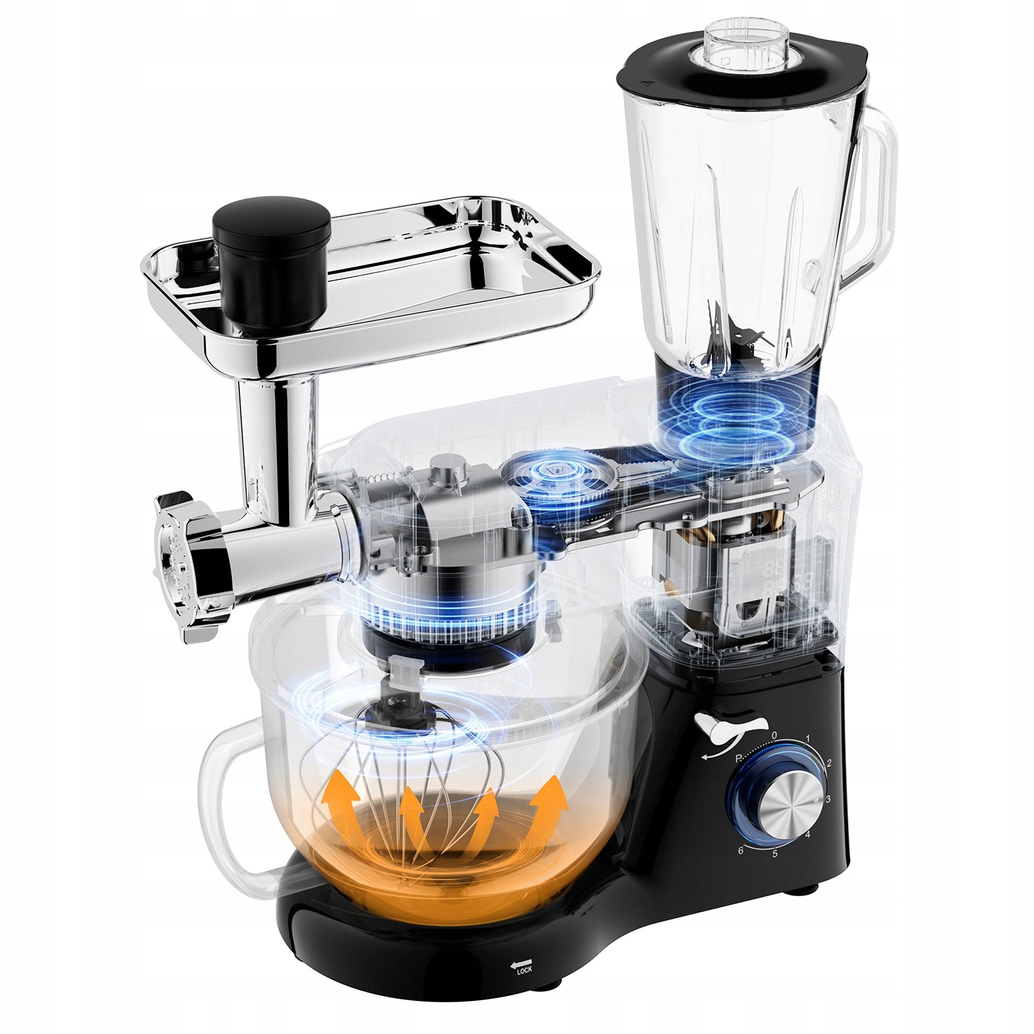 Planetary Food Processor Heated Bowl 6,2L Blender Machine Powerful 14in1 Manufacturer code 5903206924239