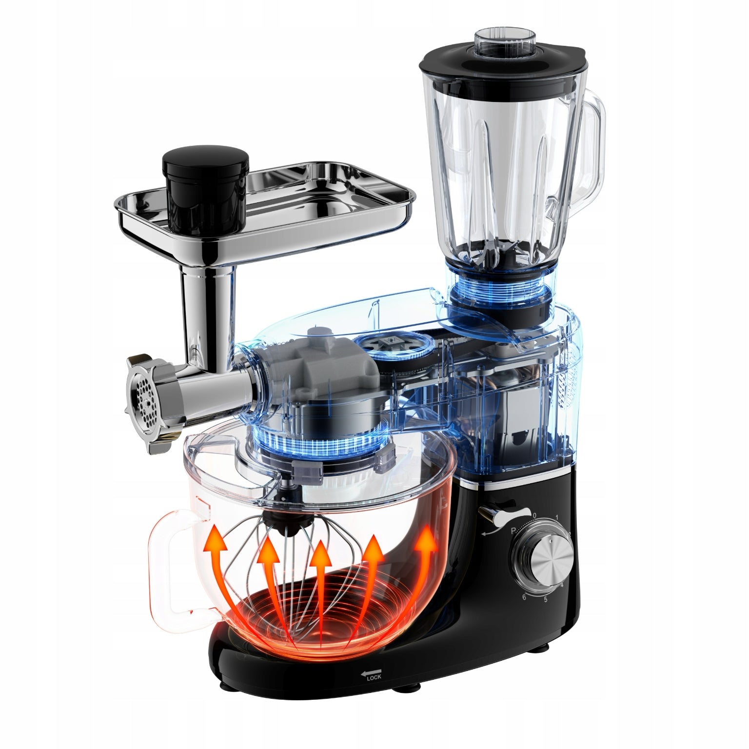 Planetary Food Processor RUHHY with Blender Meat Grinder 3in1 Brand Ruhhy