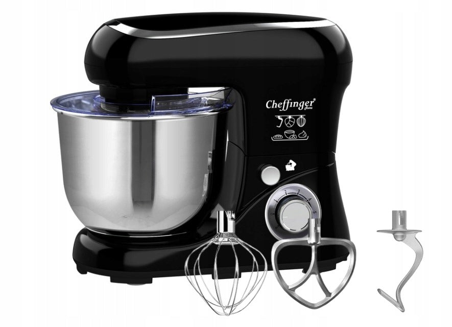 Planetary food processor Cheffinger 1600 W black 6,5l stainless steel Brand Cheffinger