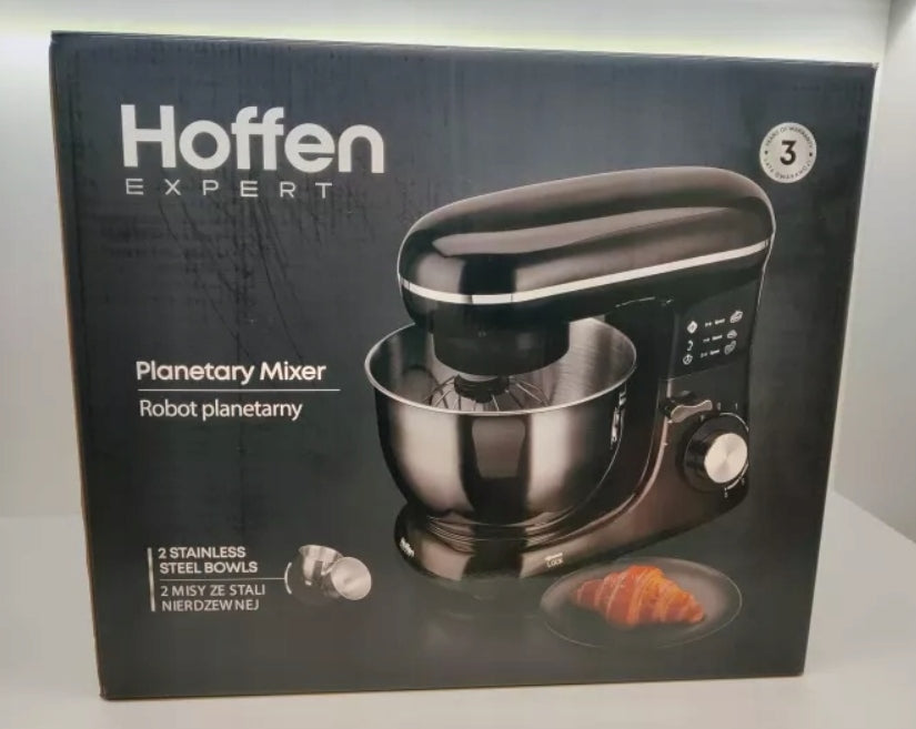 Planetary food processor Hoffen 1300 W black 2 bowls Brand Hoffen