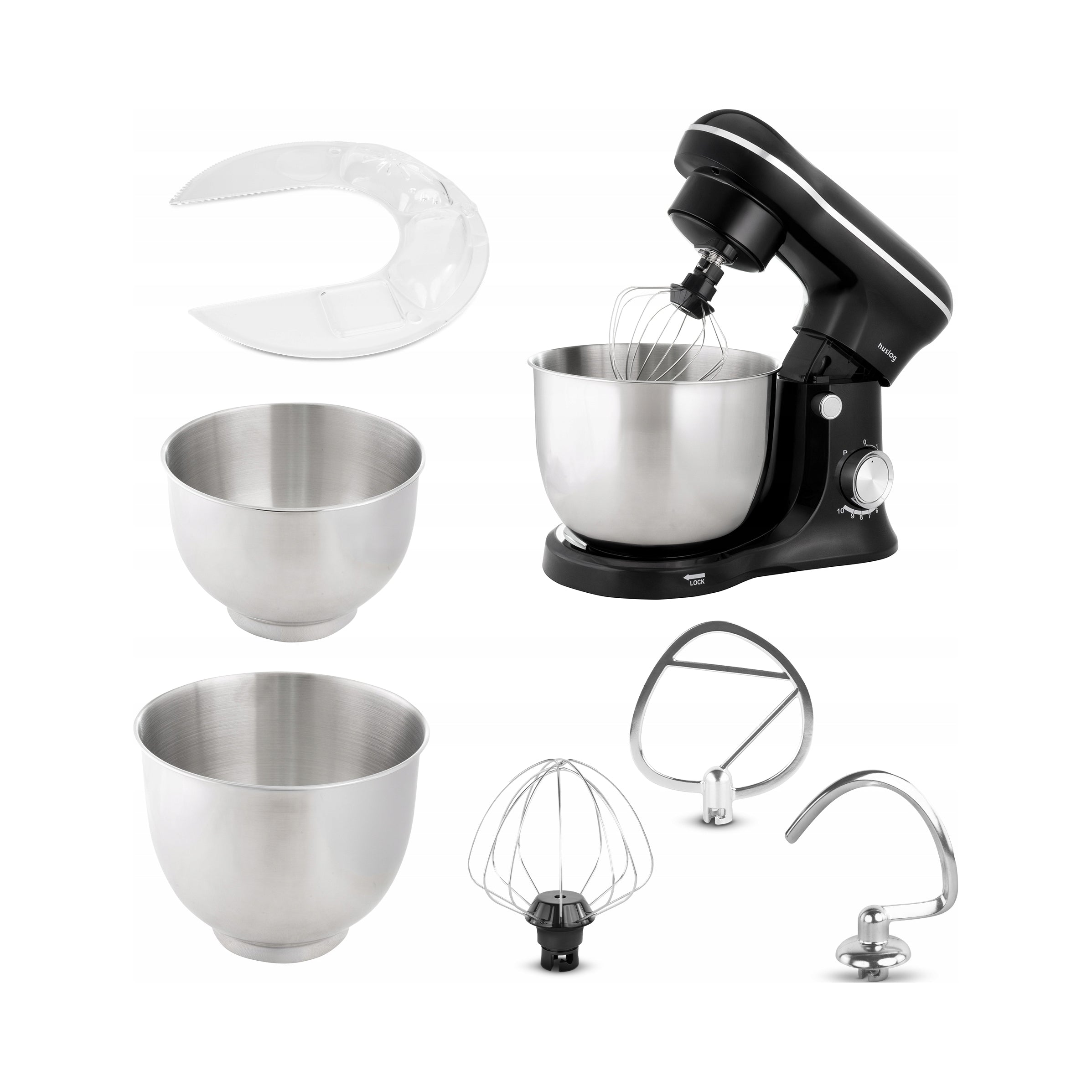 Planetary food processor Huslog 3000W + 2 bowls