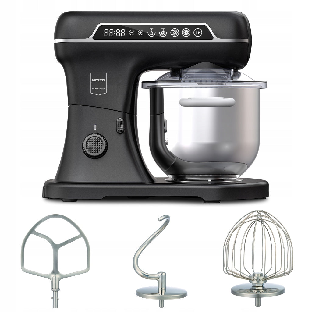 Planetary mixer 7 l 4 programs 11 speed levels 1000 W black MPRO