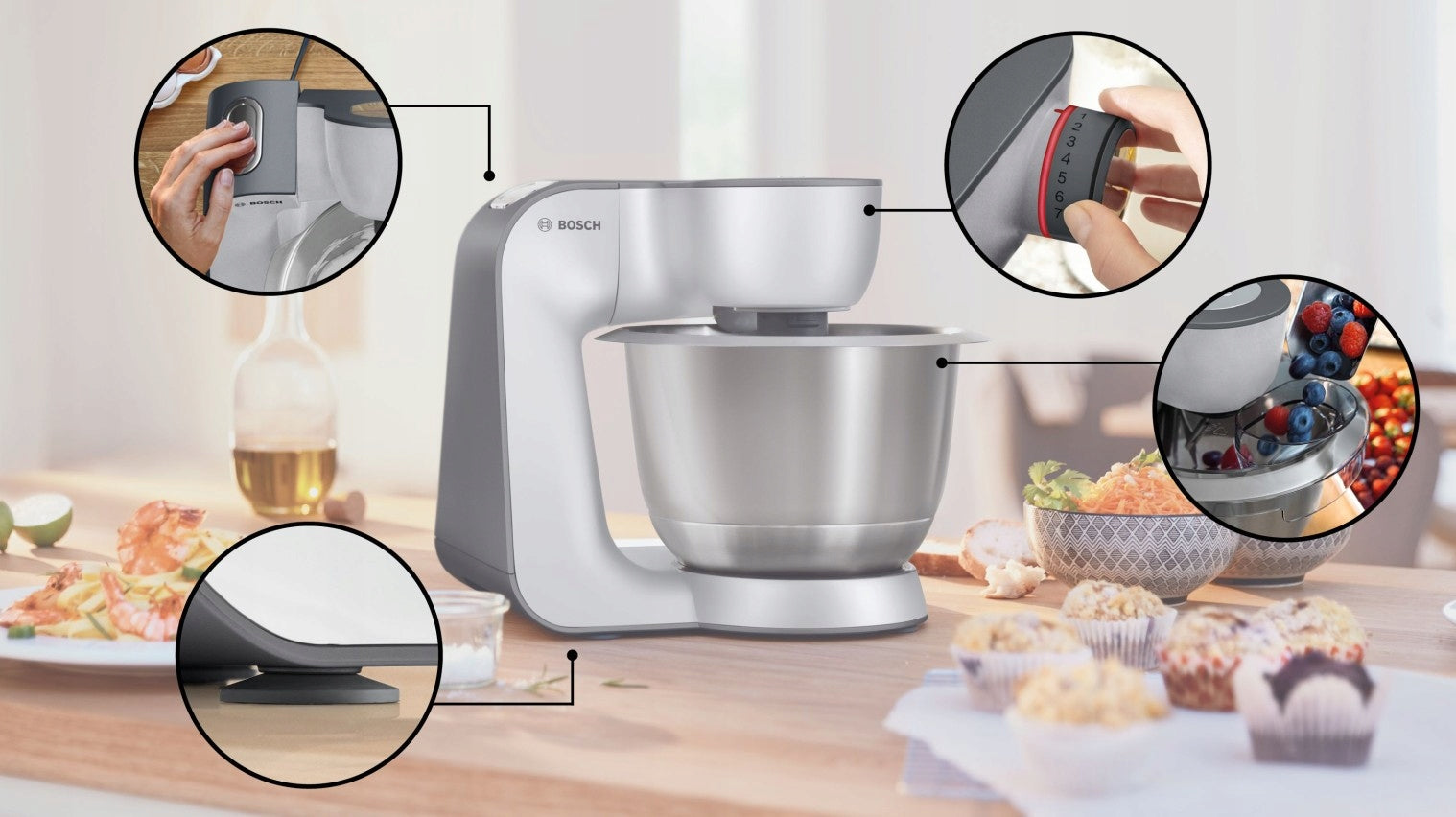 Planetary robot Bosch MUM 5 MUM58210 1000W Bowl 3.9L Brand Bosch