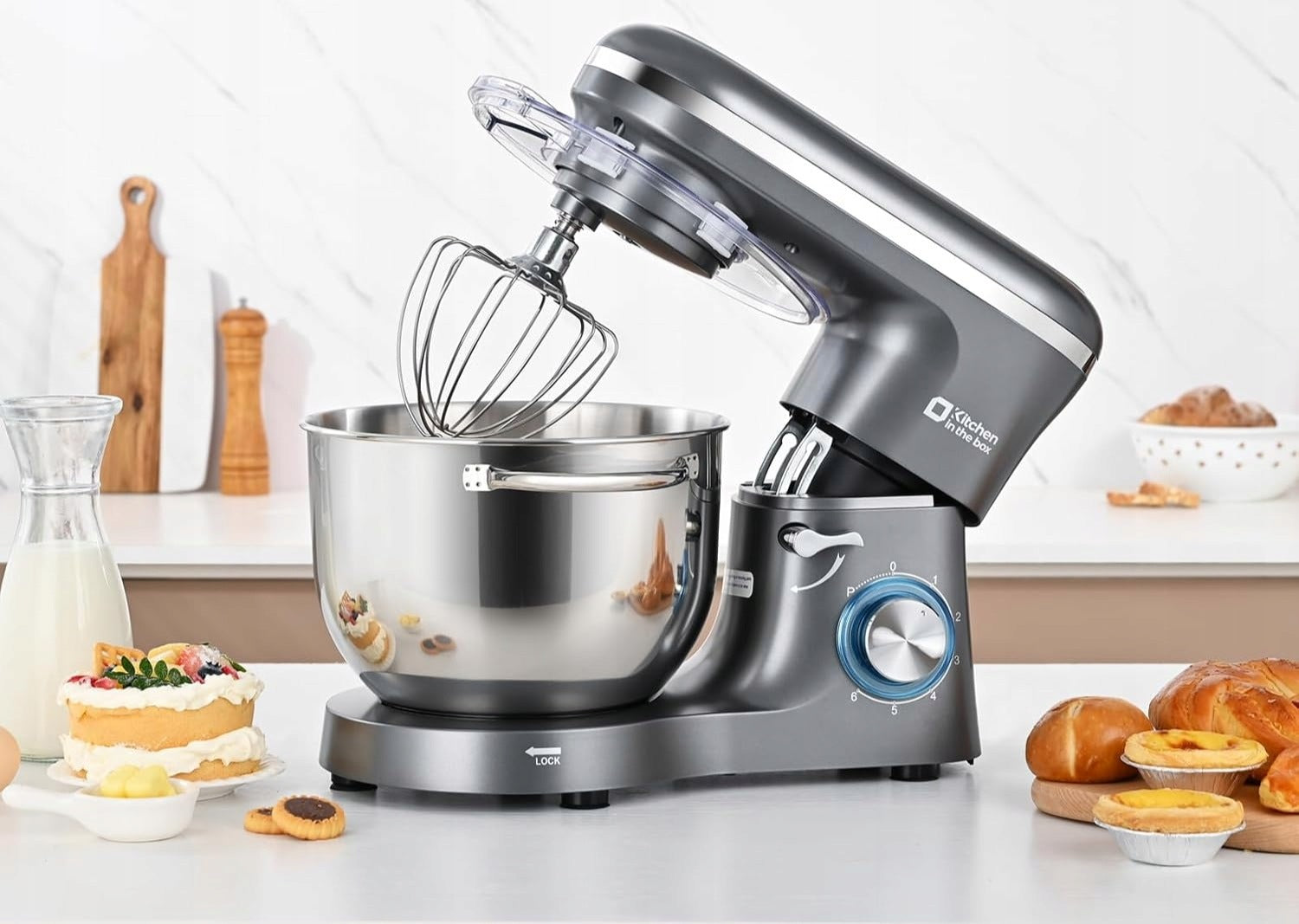Planetary robot Kitchen in the box 6,2 l 1400 W grey Packaging status original