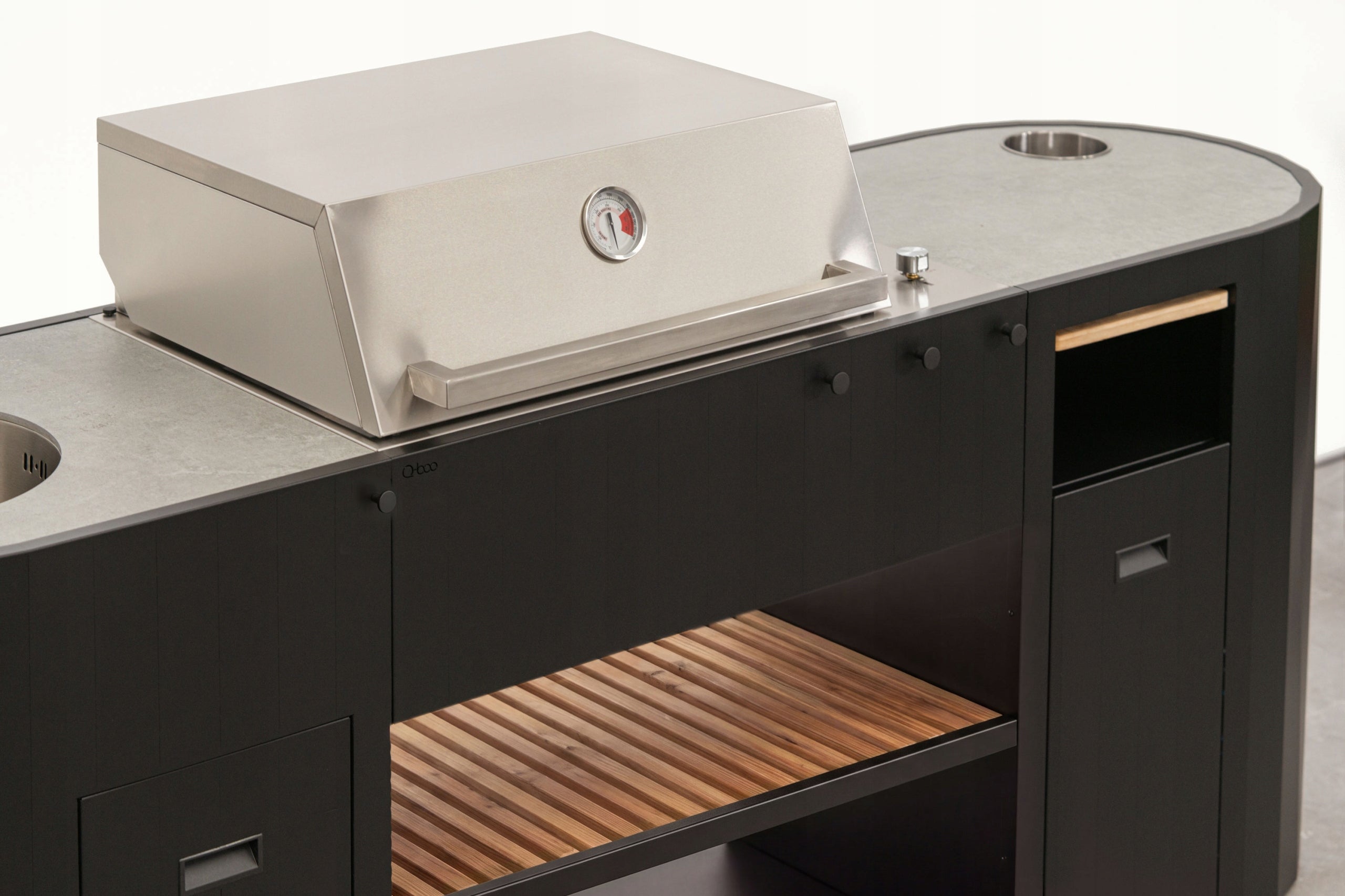 Planika OVO GL Modern Kitchen Garden Gas Grill Sink Refrigerator Packaging status original