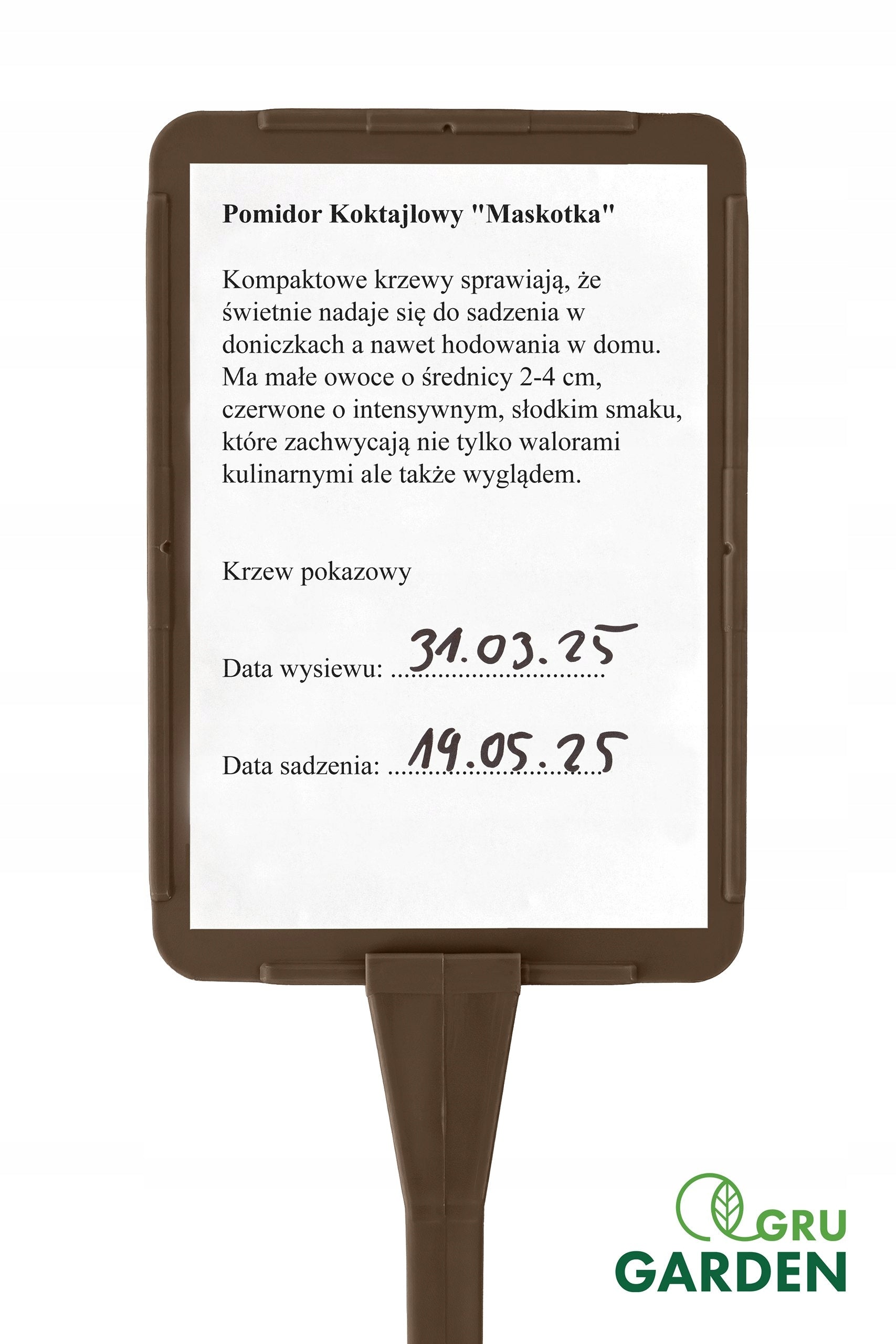 Plant Description Labels LARGE 16x11cm Interchangeable Field + Marker Number of pieces 50 pcs