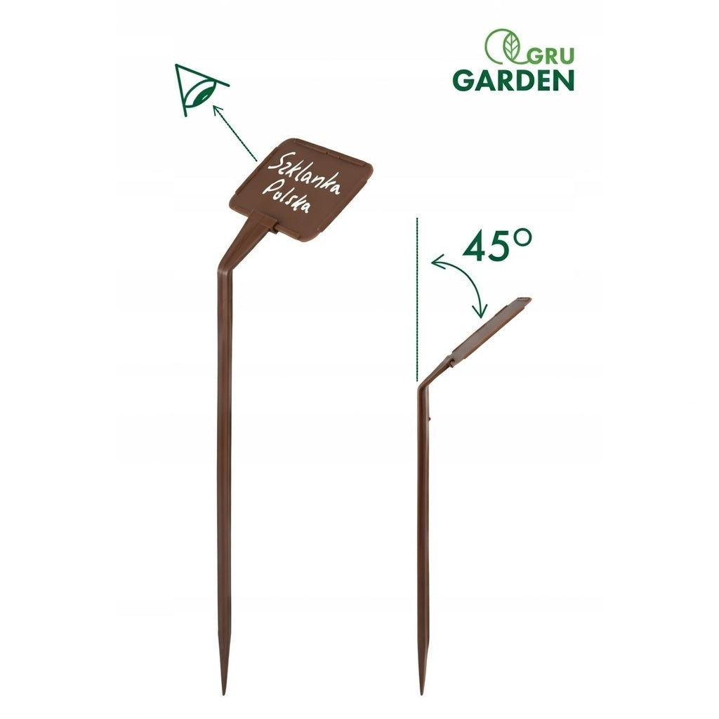 Plant Description Labels Small 10,5x7cm Interchangeable Brown Field Number of pieces 50 pcs