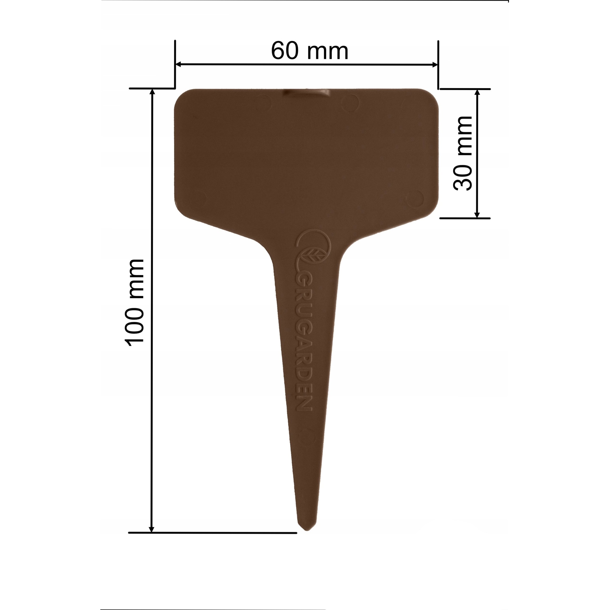 Plant Description Plates 6x3 cm For Plant Description Brown VEGETABLES + Marker Number of pieces 10 pcs