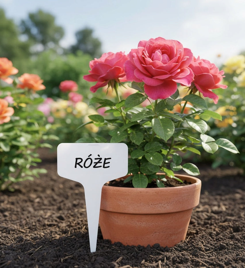 Plant Description Plates 6x3 cm For Seedling VEGETABLE Description Grey + Marker Brand GruGarden