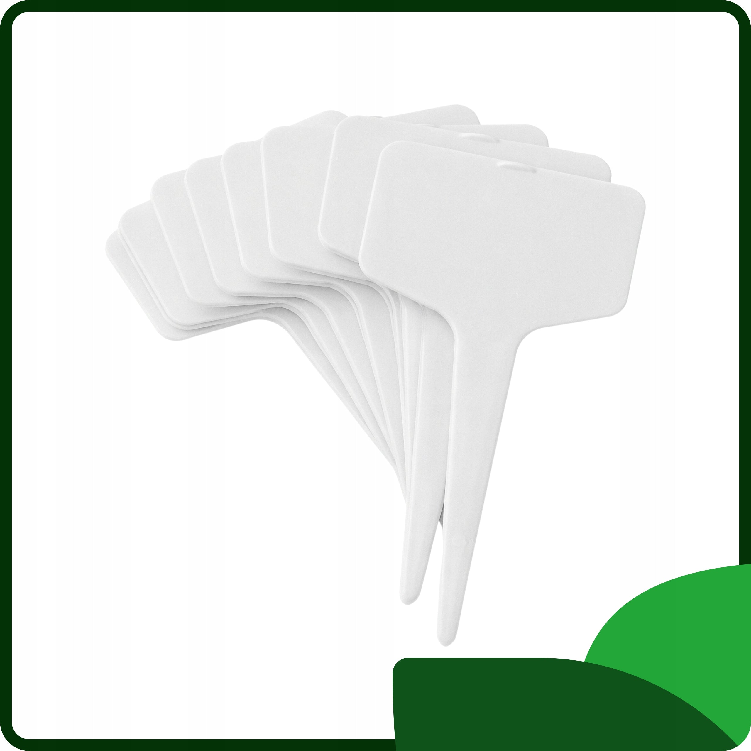 Plant Description Plates Labels 6x3 cm White for Garden Vegetable Seedlings Brand Ogrodowy Młyn
