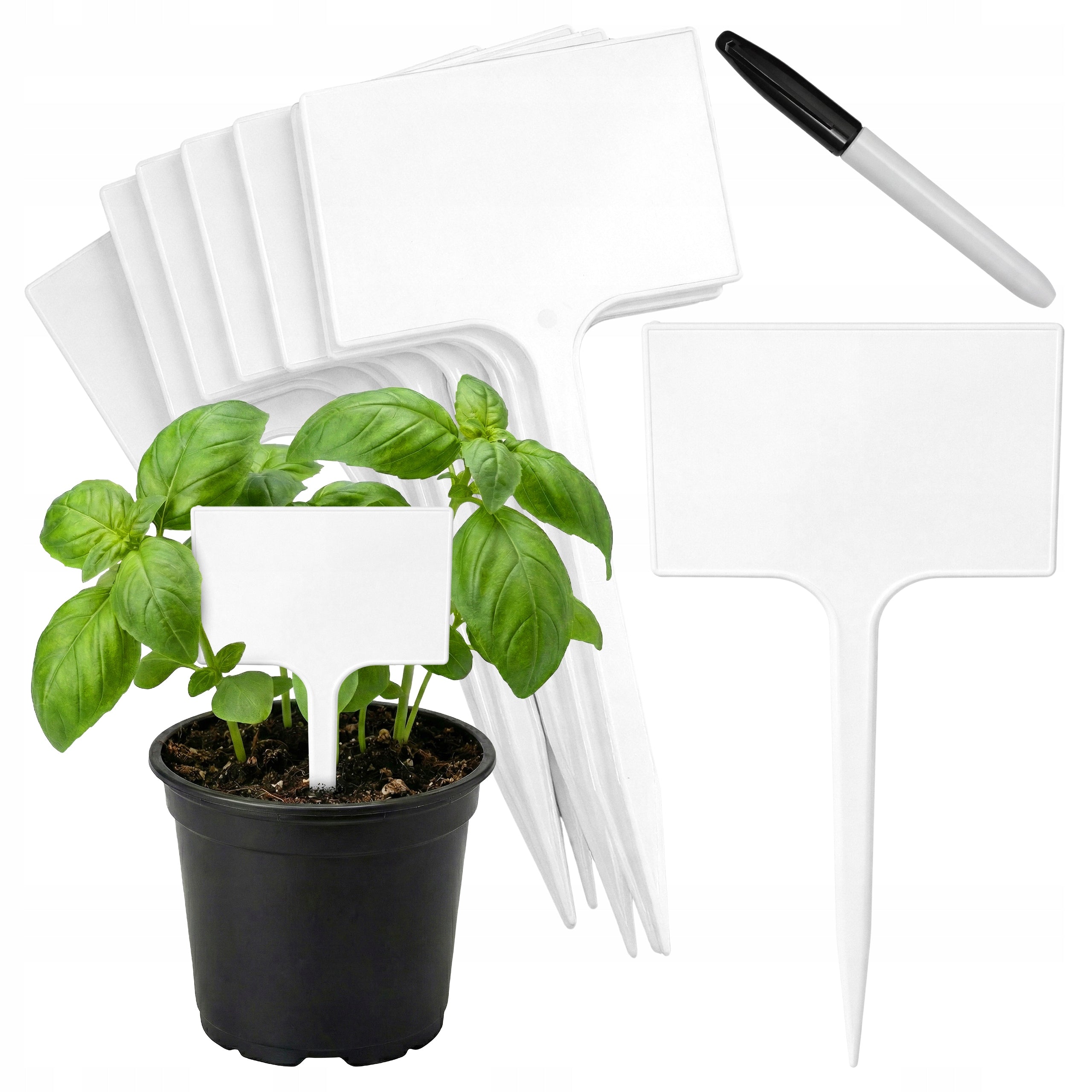 Plant Labels Description Tags 7x10,5cm White Flowers MARKER
