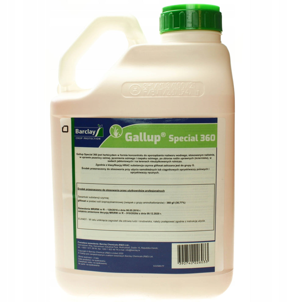 Plant protection product Barclay Gallup Special 360 5 l against weeds