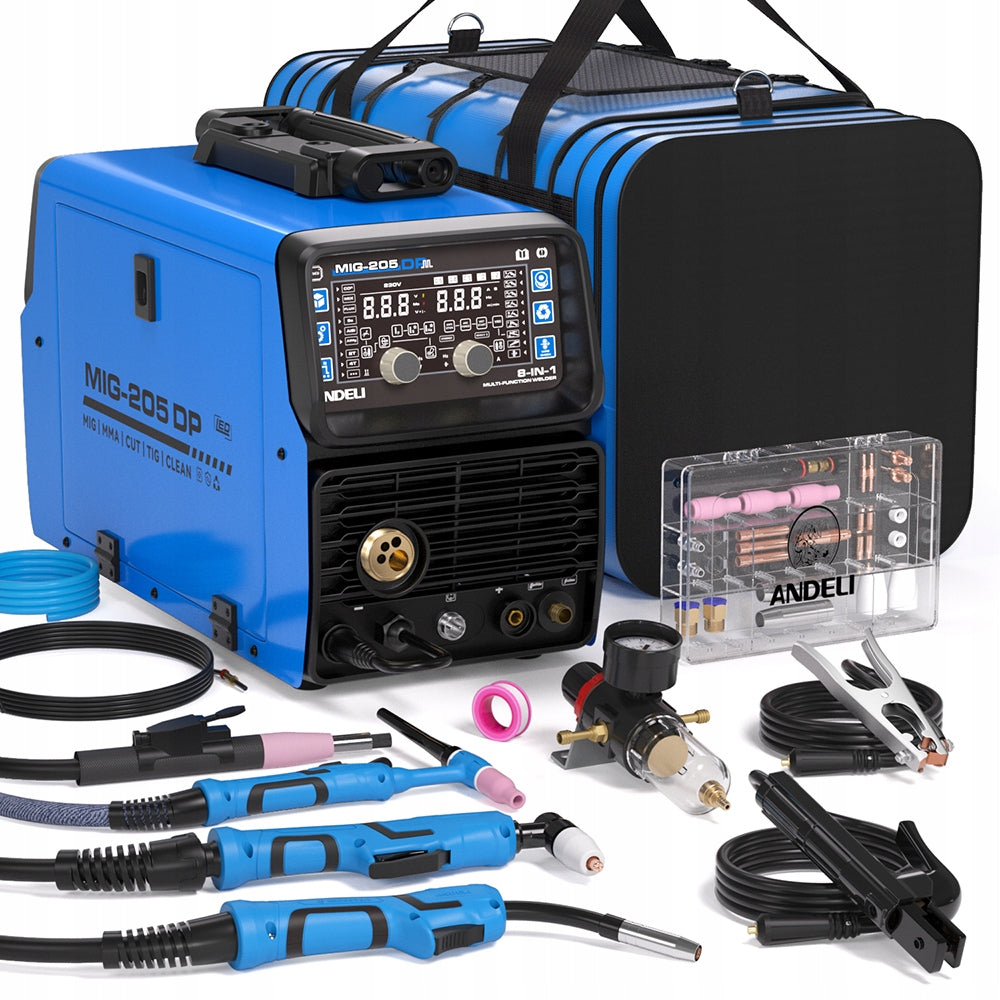 Plasma Cutter/Pulse MIG/HF TIG/Cold/Clean/Stick Aluminum Welding Machine