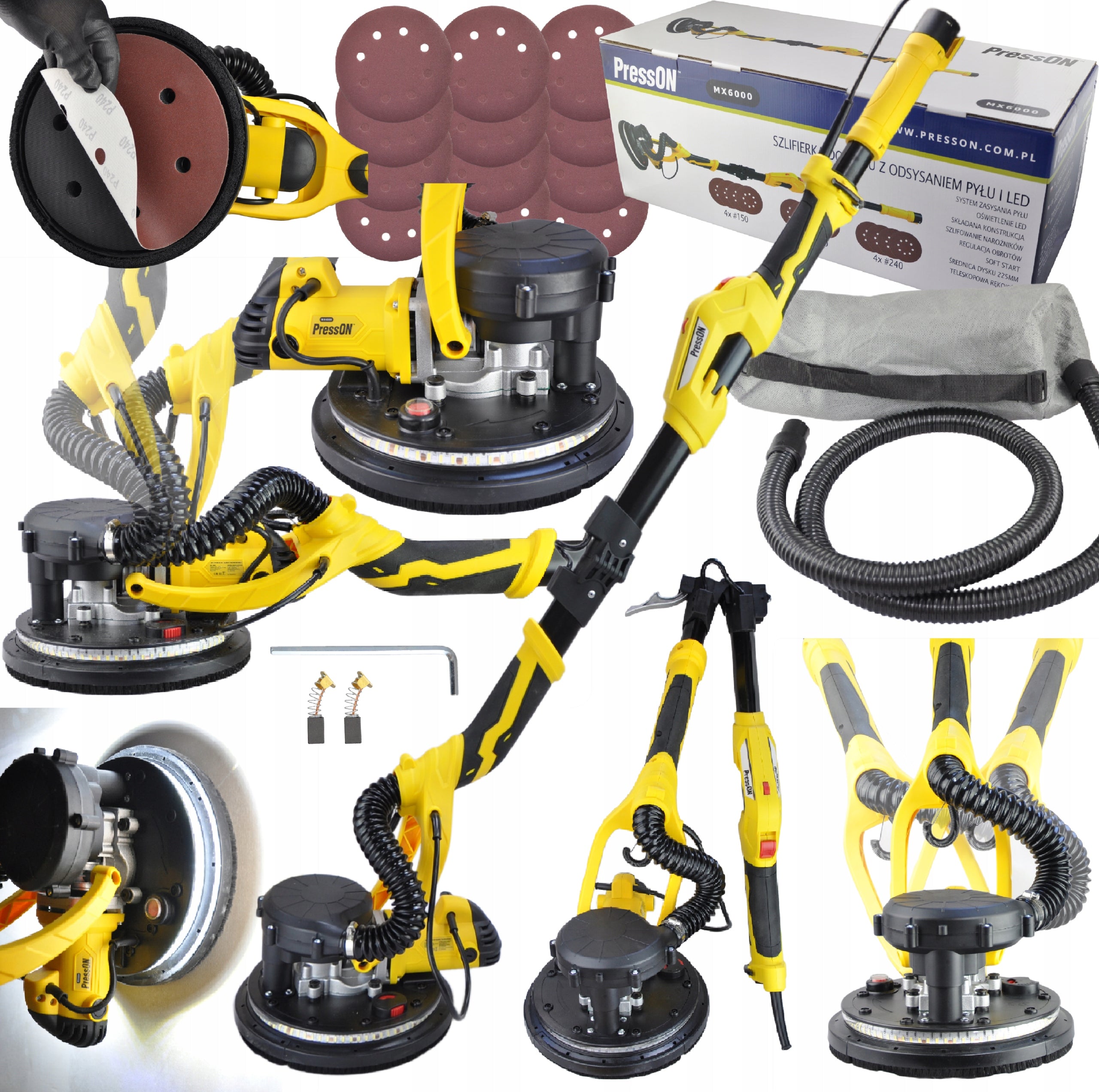Plaster Grinder Plaster Wall Ceiling Dust-Free LED Giraffe