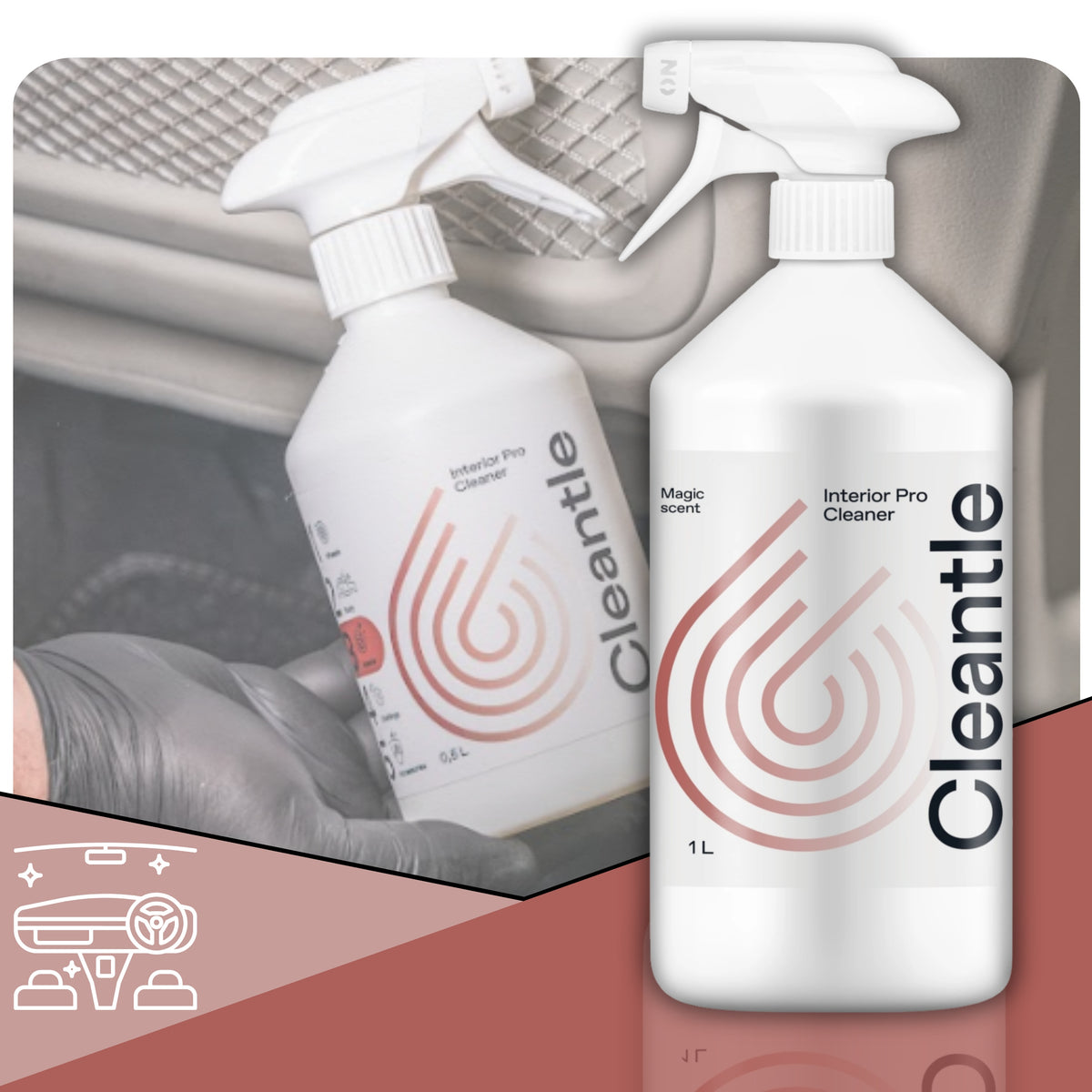 Plastic Cockpit Cleaner CLEANTLE INTERIOR PRO CLEANER 1L Manufacturer's catalog number IPC1000