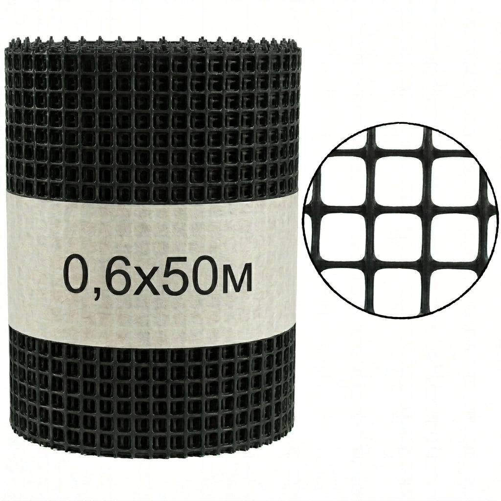 Plastic Discount Mesh BLACK 60cmx50m Strong UV Garden Mesh 0,6x50m