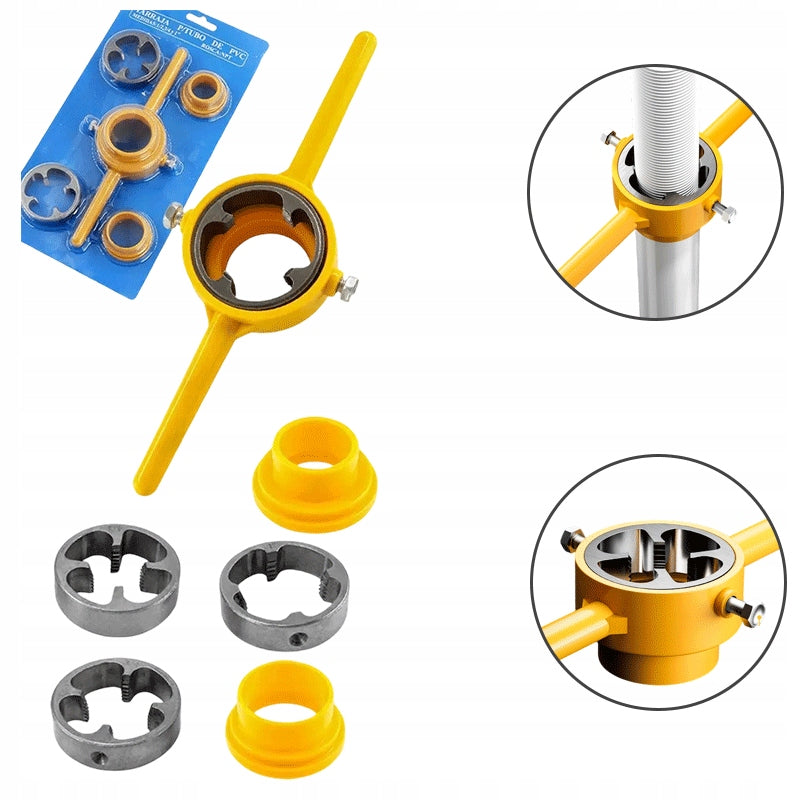 Plastic Pipe Tap Die Cutting Machine