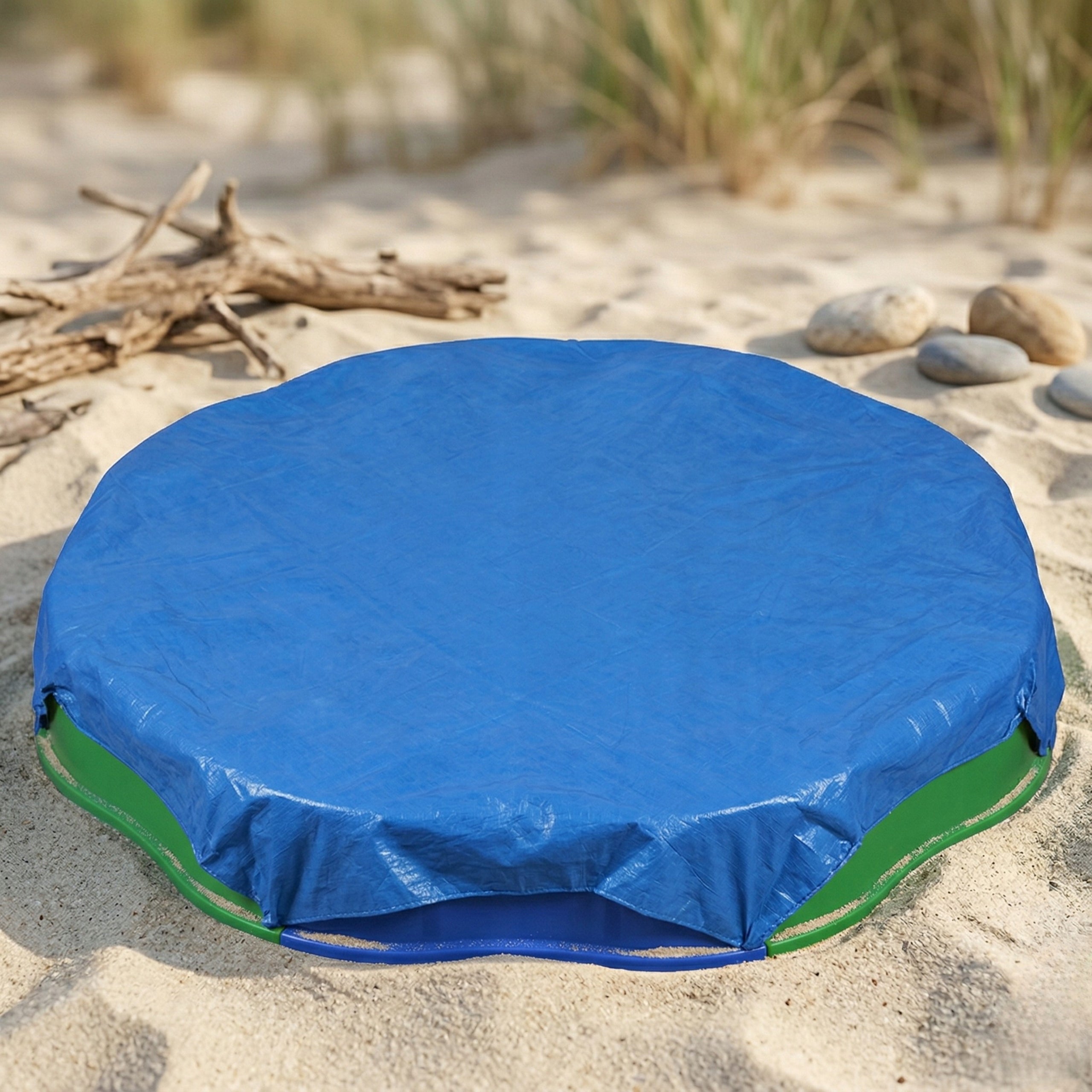 Plastic Sandbox Large For Children 160 cm + Toys Tarpaulin Kind plastic