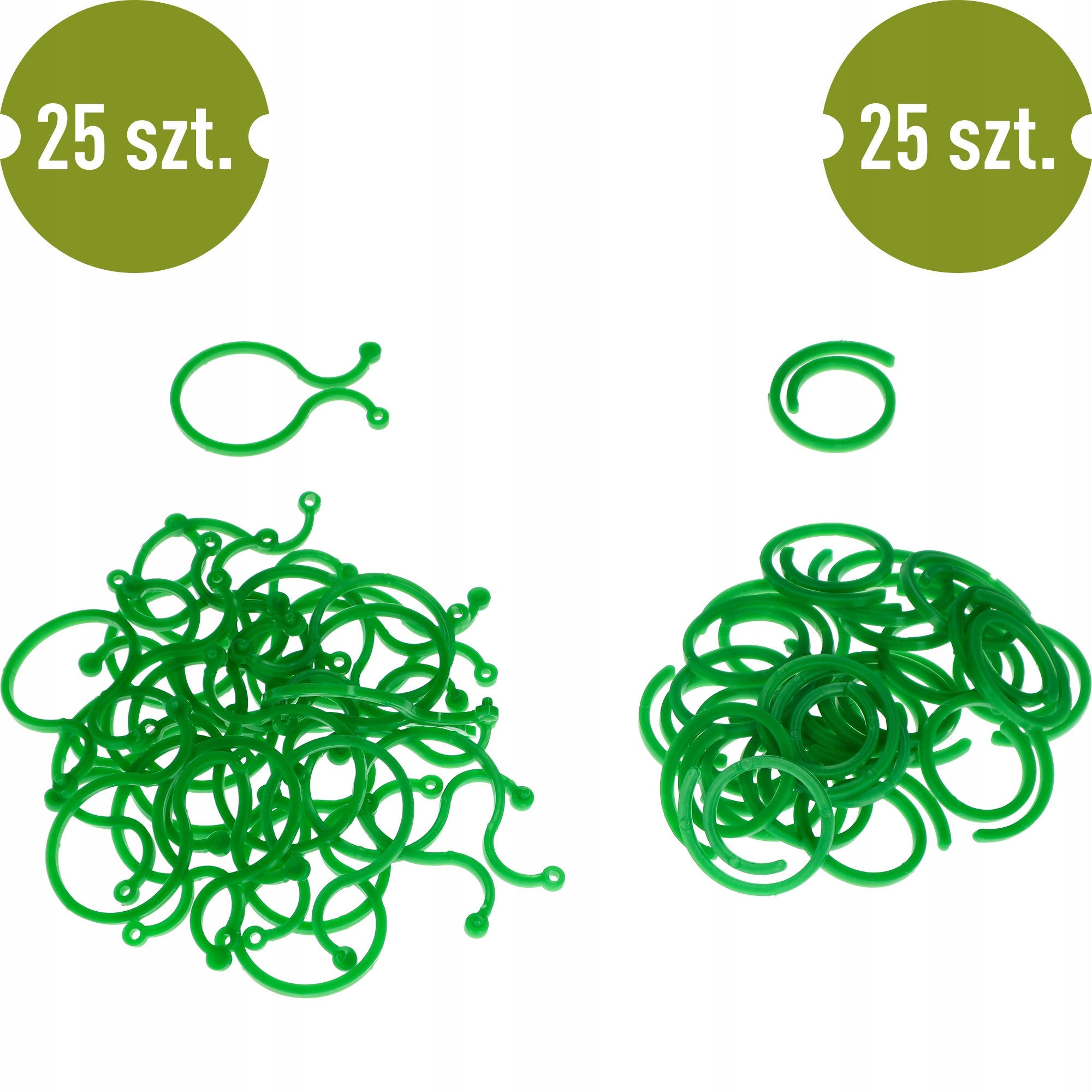 Plastic clasps for fastening plants, mix of 50 clamps Manufacturer code 721201