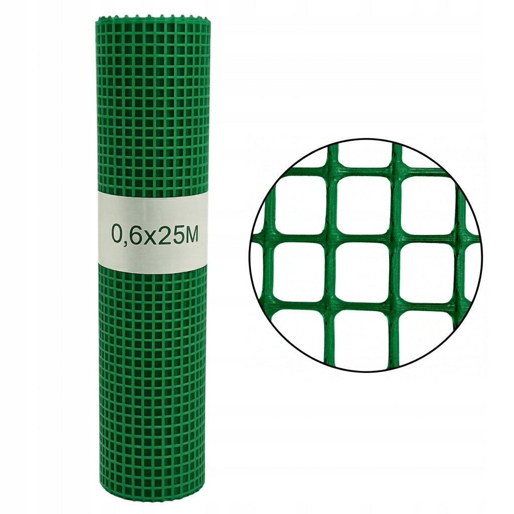 Plastic discount net GREEN 60cmx25m strong garden net 0,6x25m Height 0.6 m
