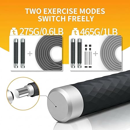 Plastic jump rope Proiron 300 cm black Color black