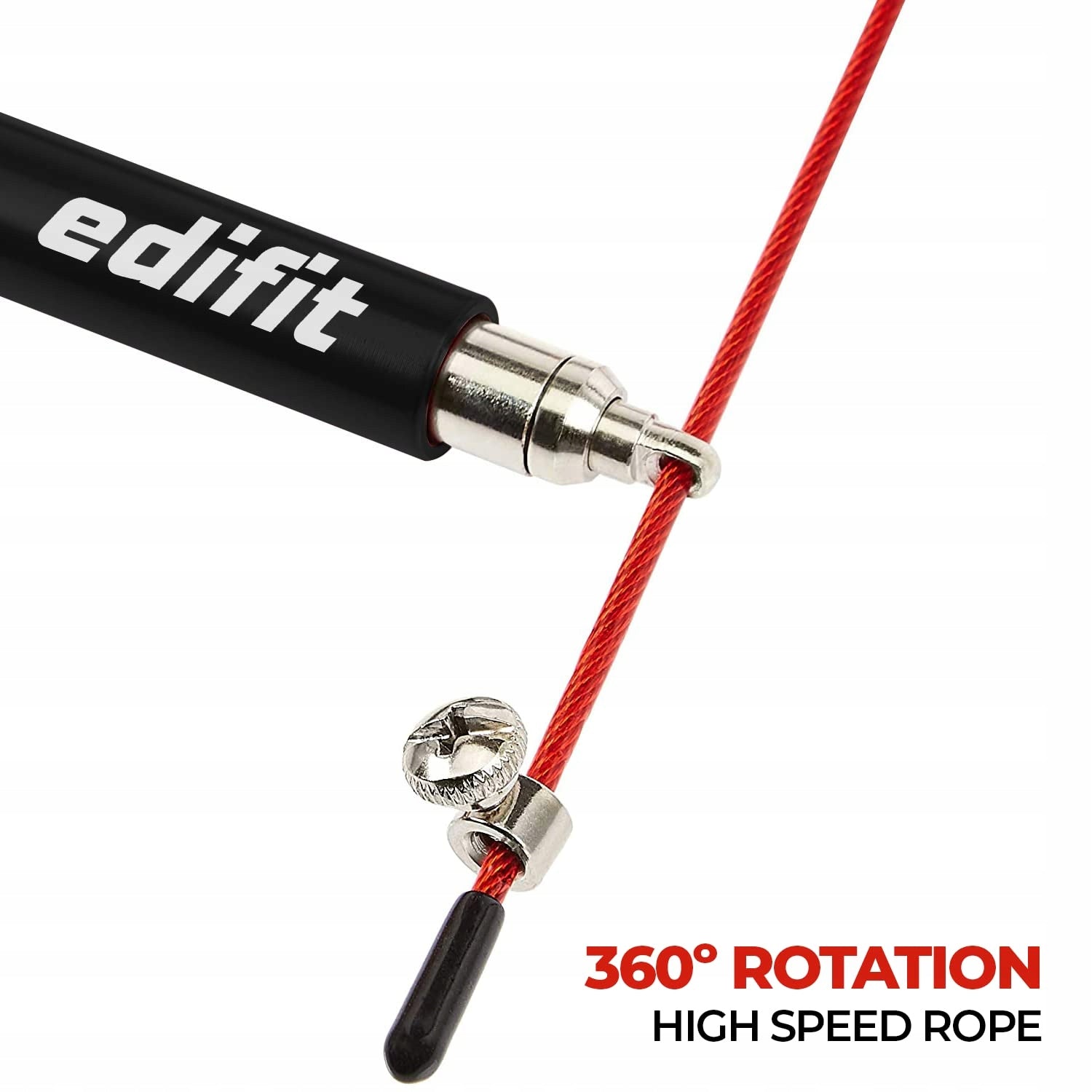 Plastic jump rope edifit 300 cm red Packaging status original