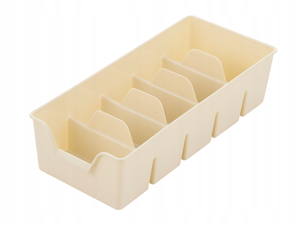 Plastic organizer Bentom L 30x14x7,5 cm cream for office kitchen