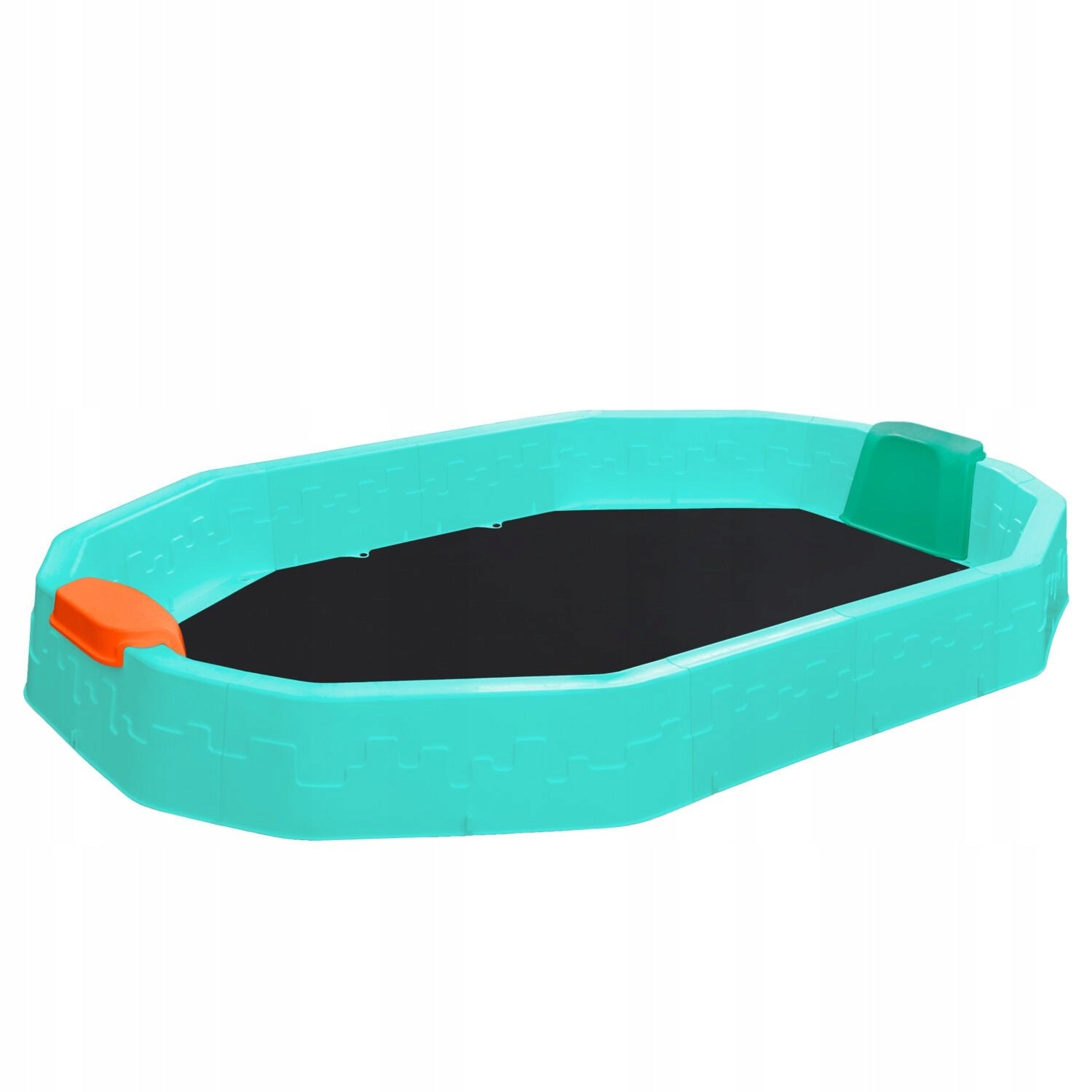 Plastic sandbox Domelo blue with benches 224,5x150 cm 12 m+