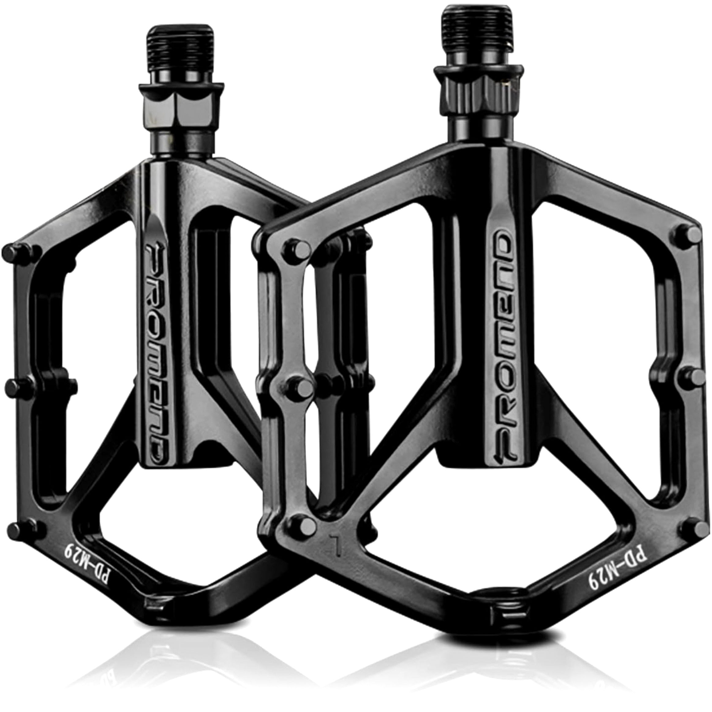 Platform Bike Pedals for MTB Bike Trekking Aluminum Black Lightweight