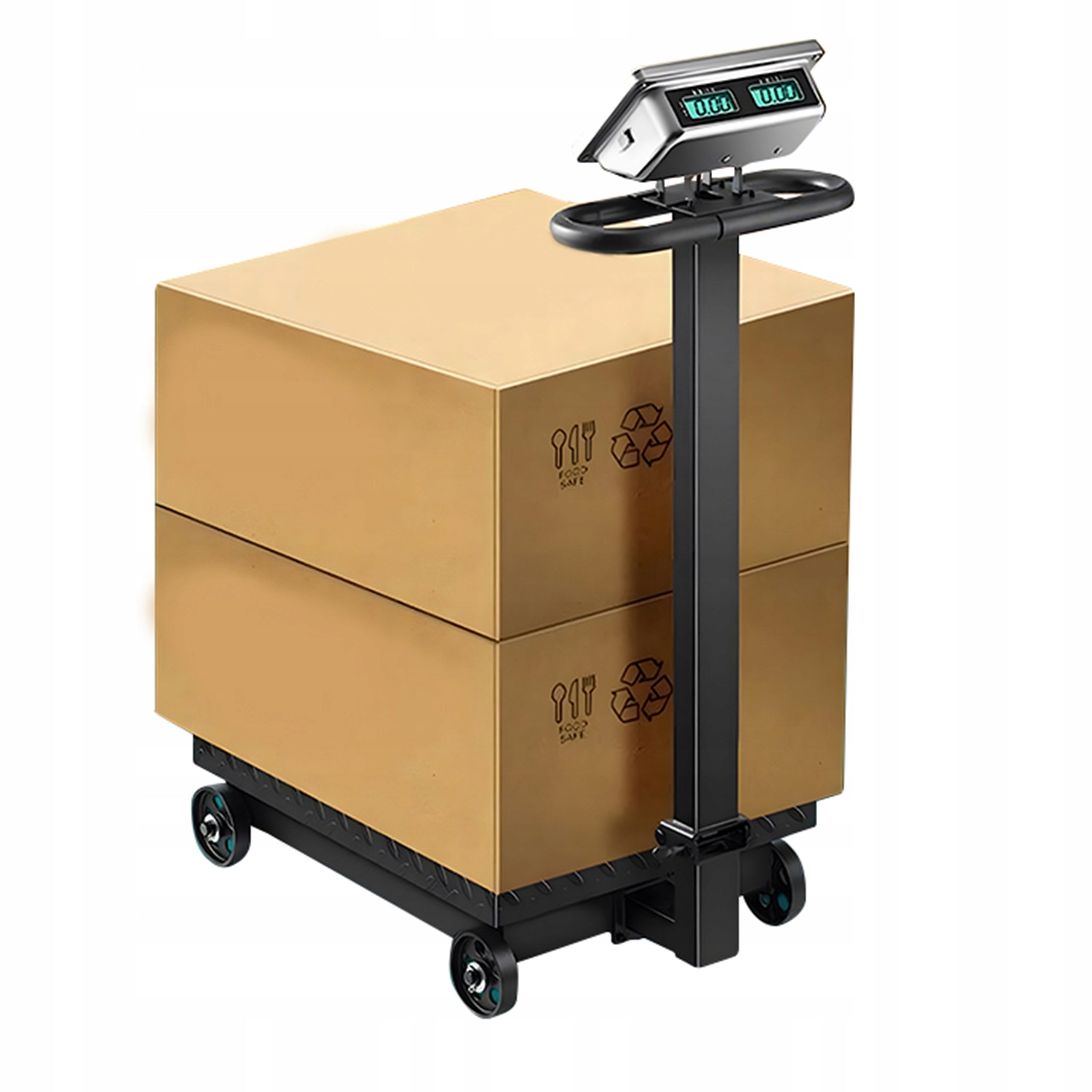 Platform scale 1000kg with wheels wagPRO P1000W Manufacturer code wagPRO-P1000W