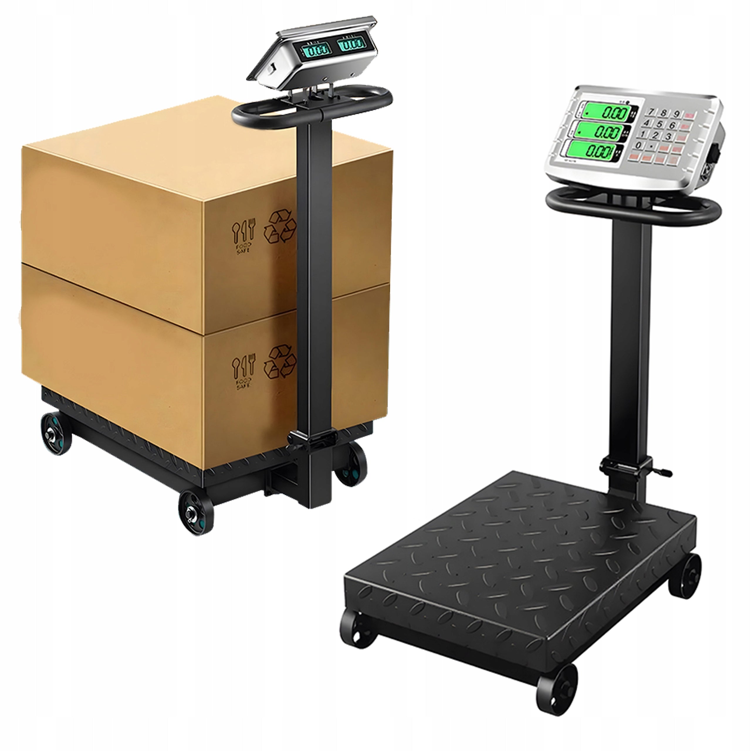Platform scale 1000kg with wheels wagPRO P1000W