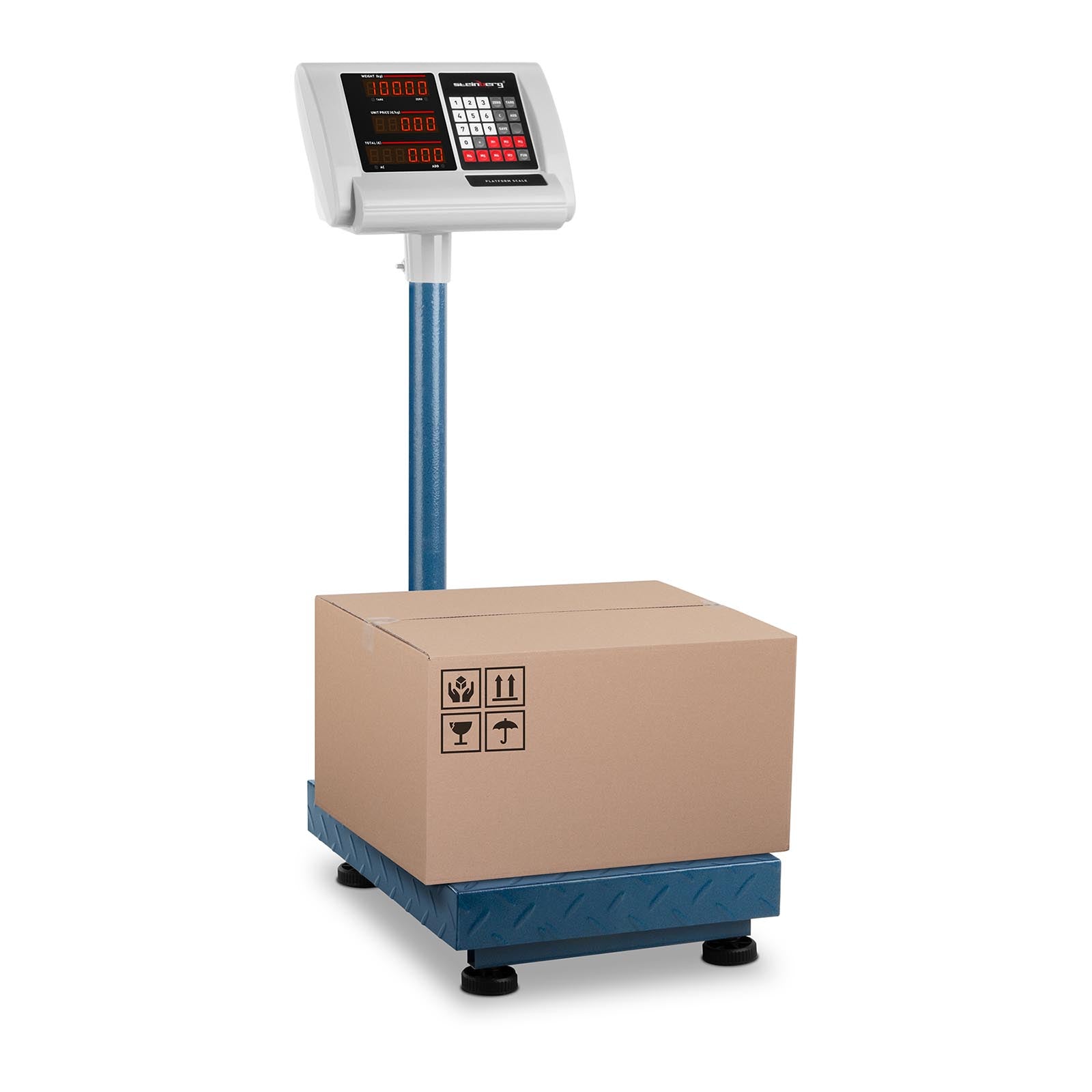Platform scale counting folding 30x40 cm 100 kg/10 g power supply battery