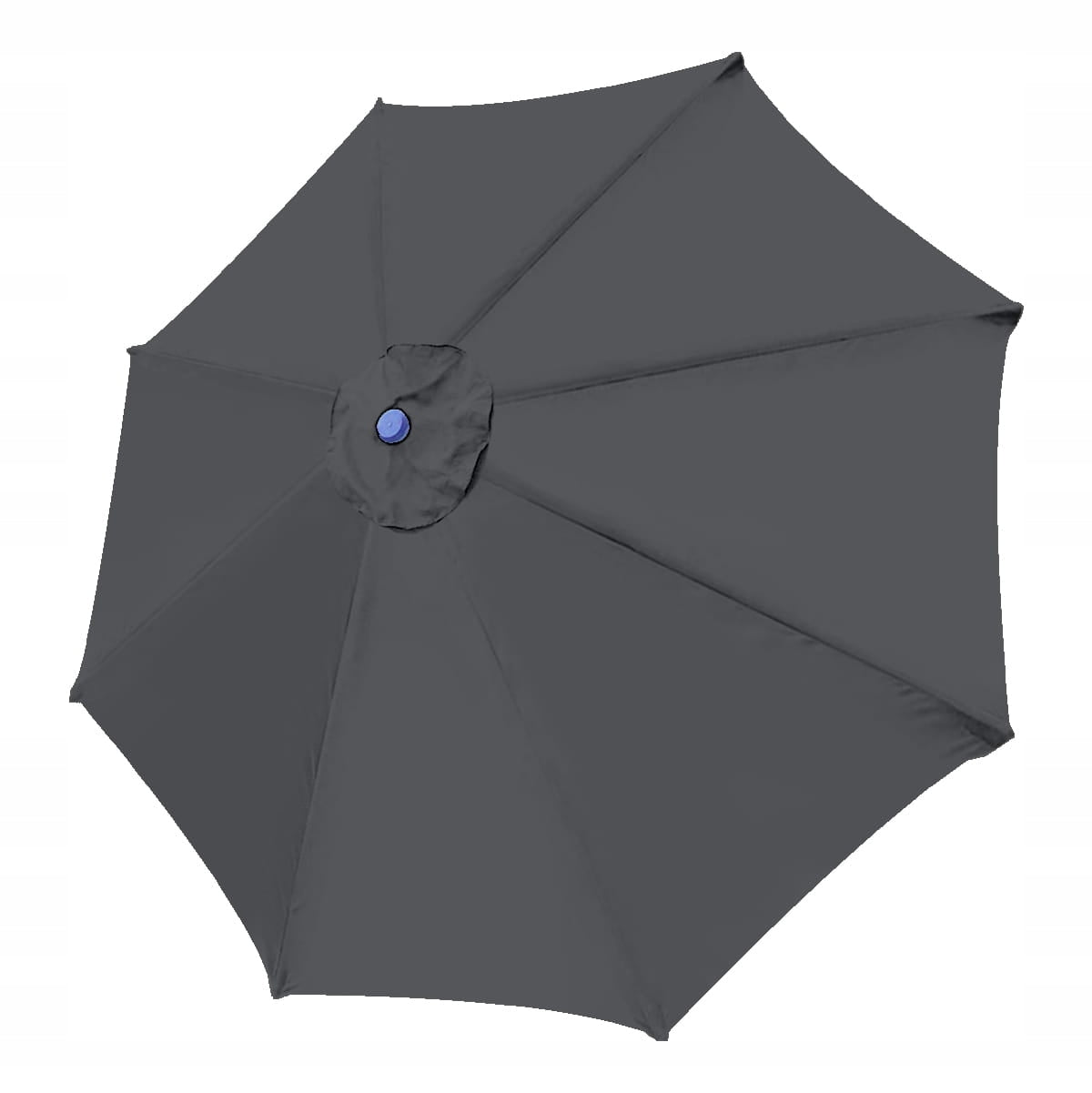 Plating Removable Material Garden Umbrella 300 cm 8 Arm GRAPHITE