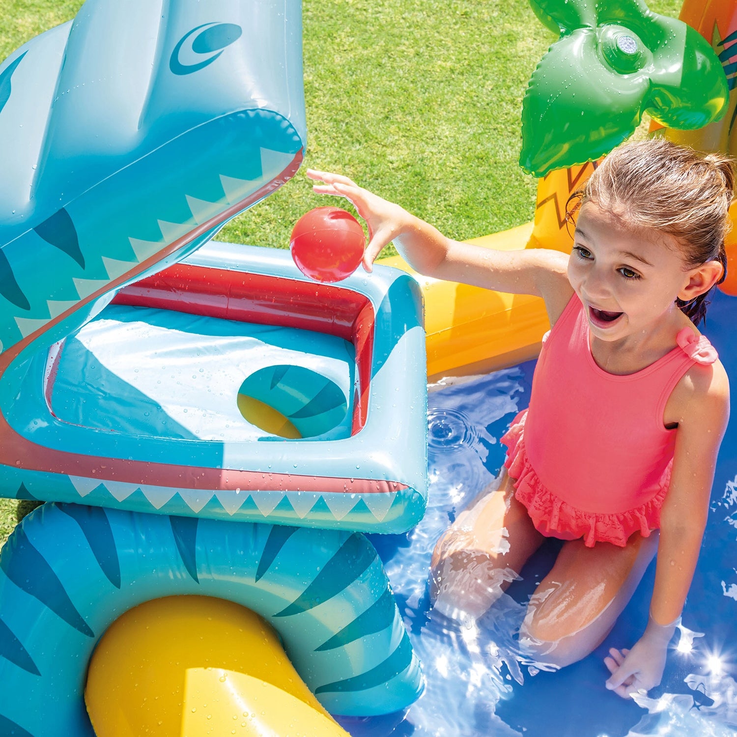 Playground Water Pool Inflatable Children Slide Intex Length 249 cm