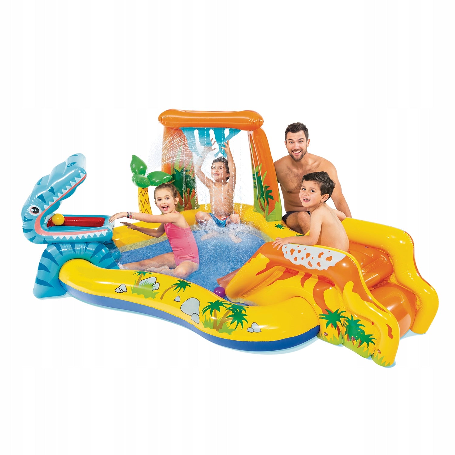 Playground Water Pool Inflatable Children Slide Intex Packaging status original