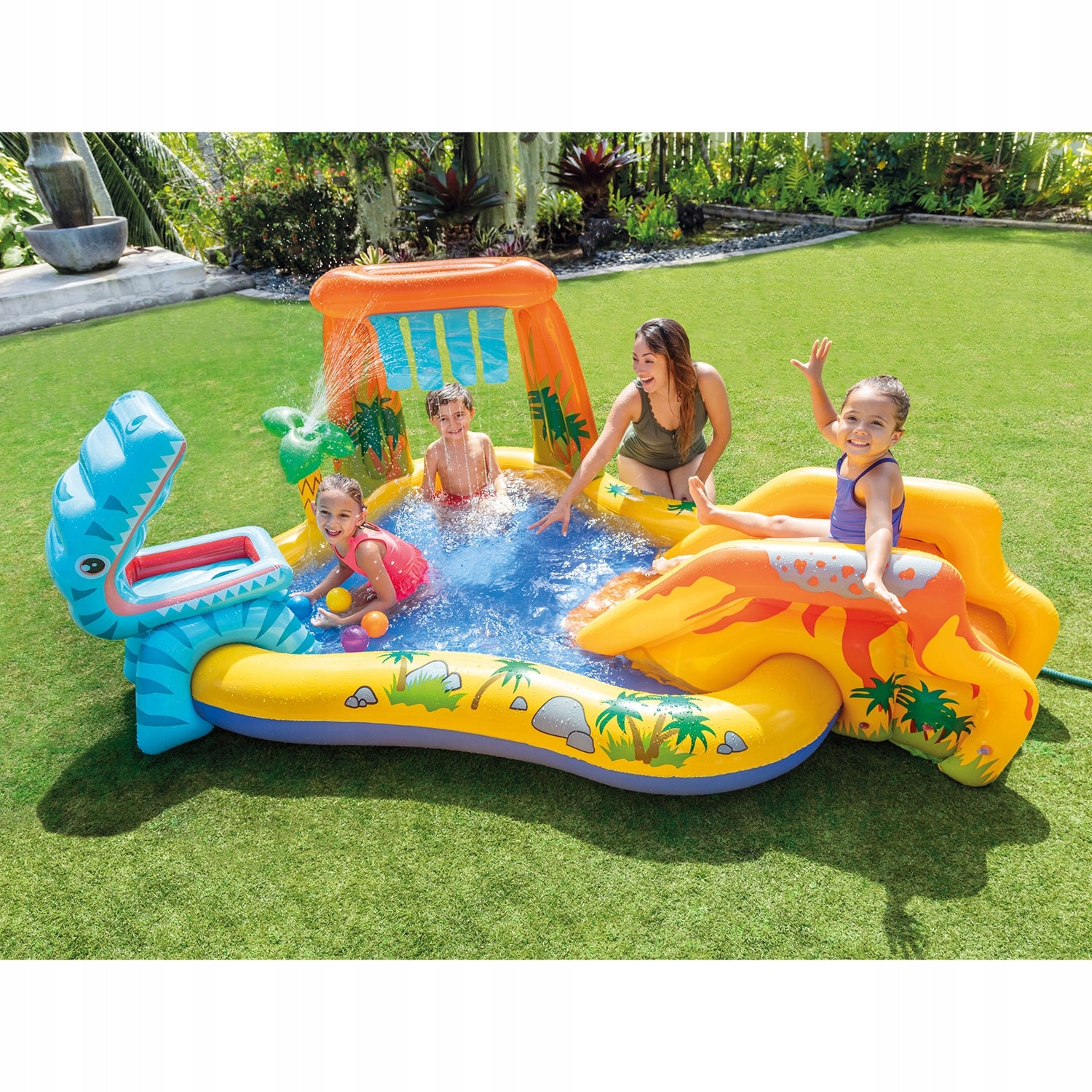 Playground Water Pool Inflatable Children Slide Intex Volume 272 l