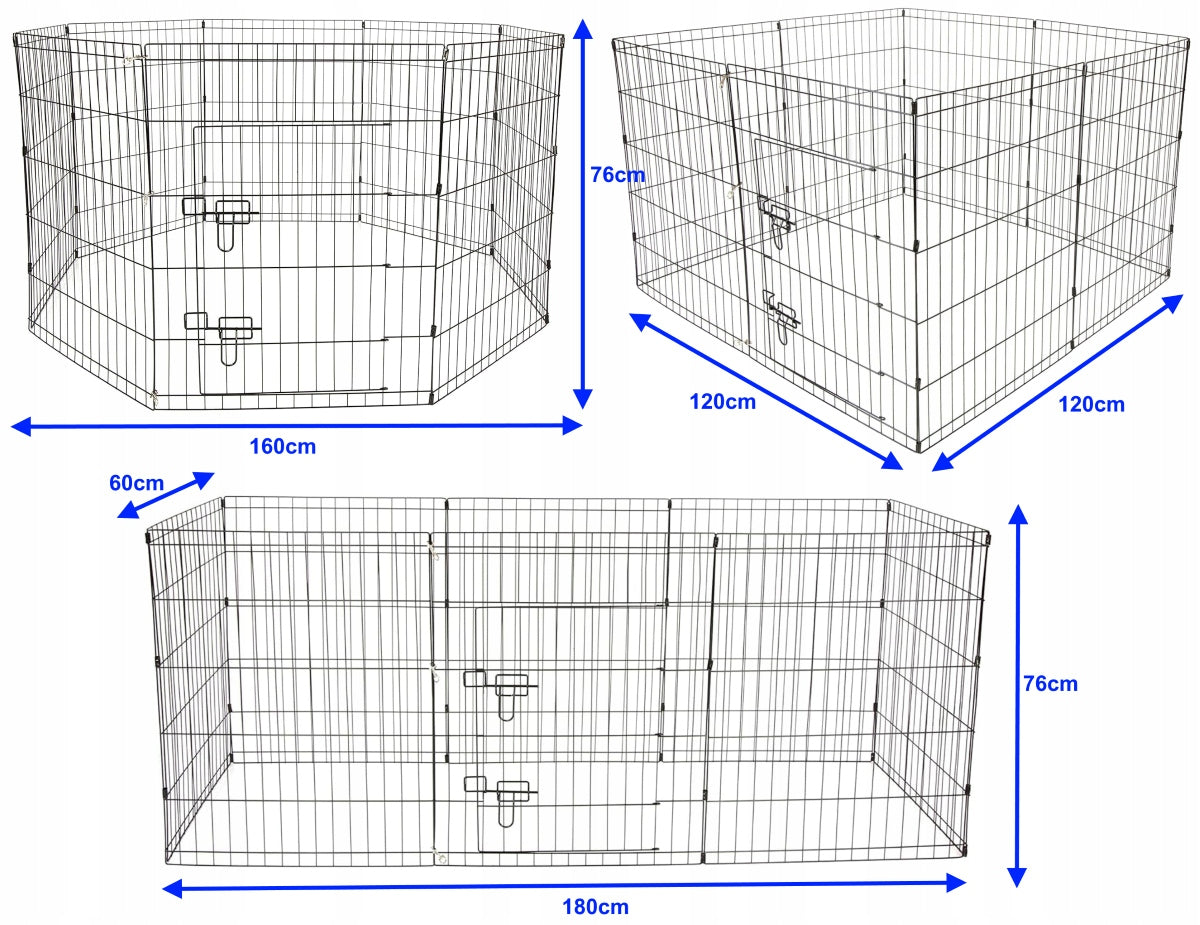 Playpen Cage Folding For Dog Puppies Rabbit Pig 160x76cm L Manufacturer code K13