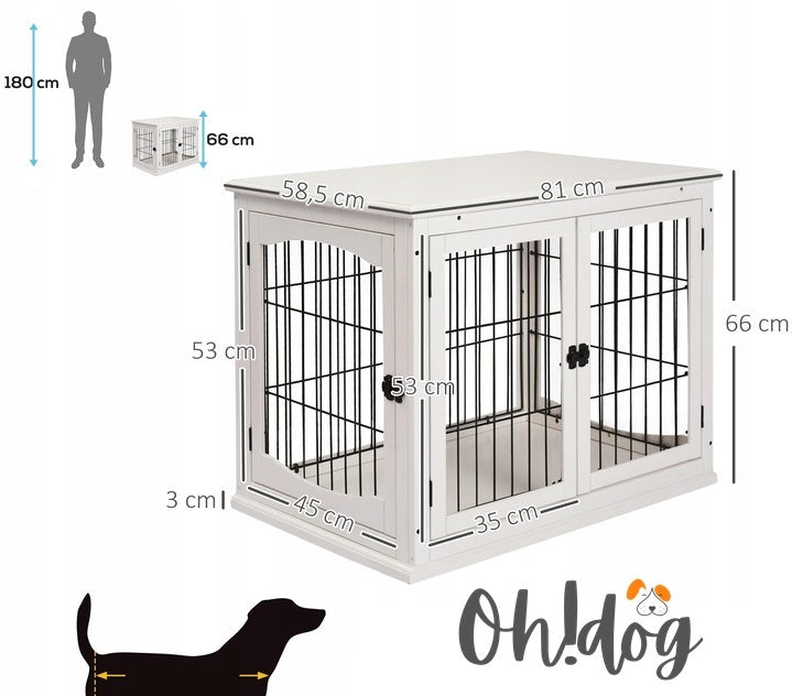 Playpen for Dog Cage for Home L Wooden Oh!Dog Buda 80x58x66.5cm Cabinet Brand no brand