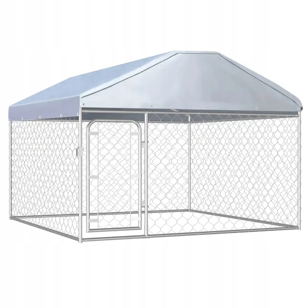 Playpen for dog with roof, 200 x 200 x 135 cm