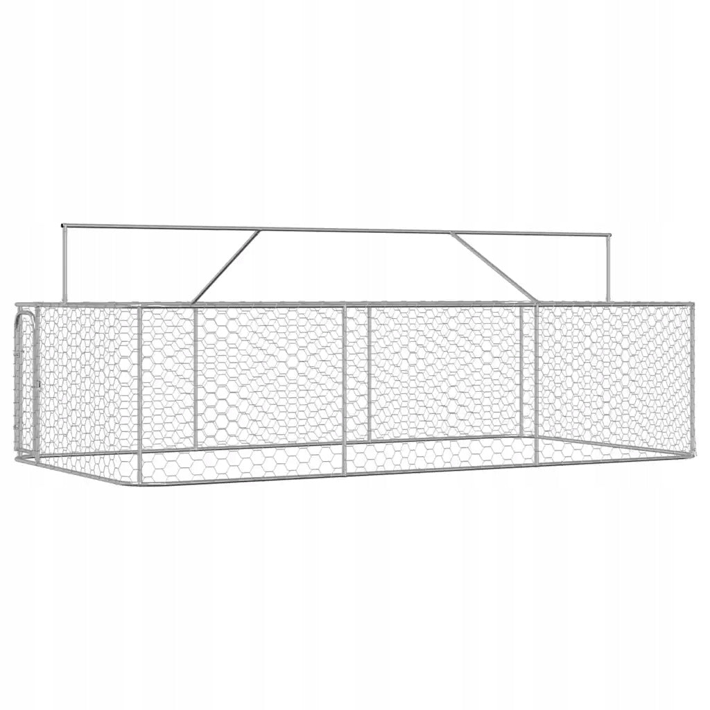 Playpen for dog with roof, 400 x 200 x 150 cm Length 10 cm